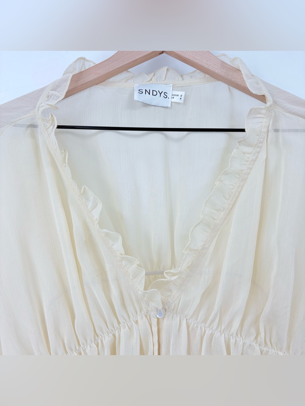 SNDYS Cream Bali Top - Picture 6 of 14